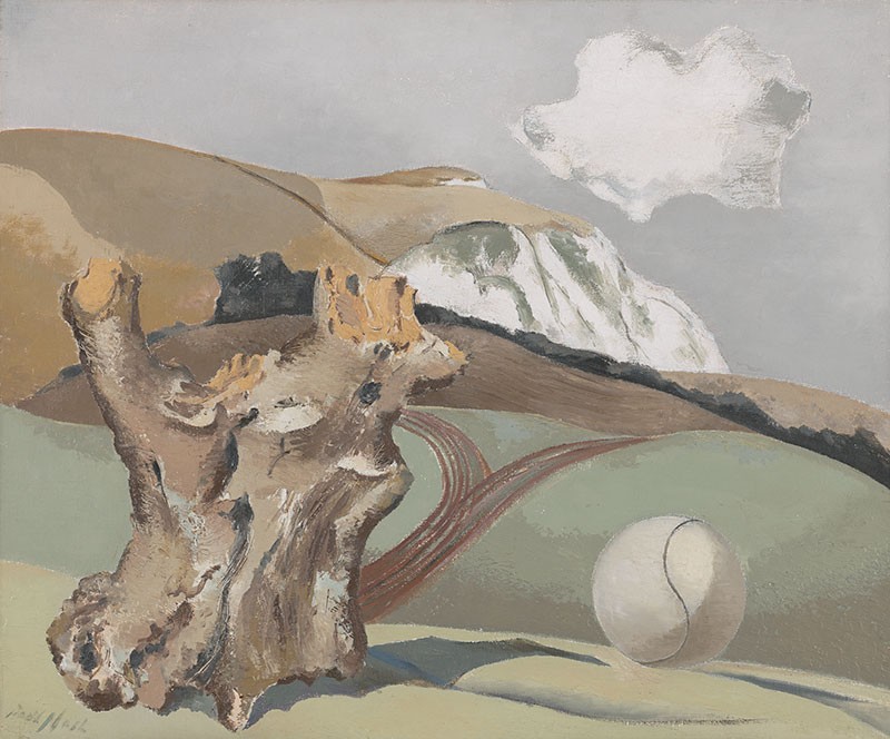 'Event on the Downs' by Paul Nash