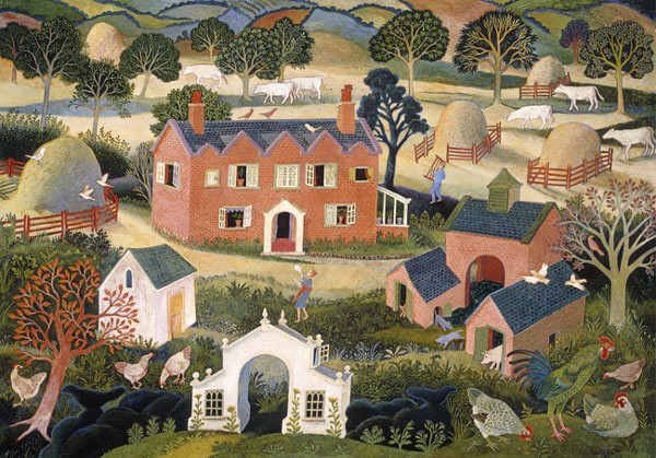 'Red Brick Farmhouse' by Anna Pugh