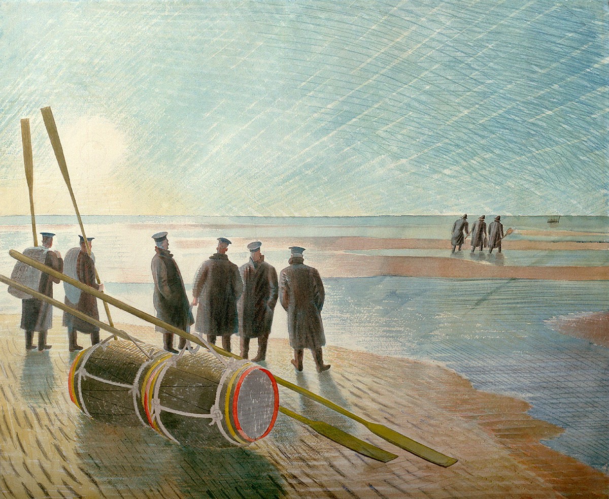 'Dangerous Work at Low Tide' by Eric Ravilious