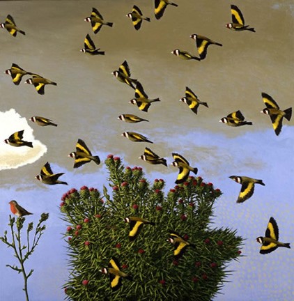 'Goldfinches' by David Inshaw Sold Out