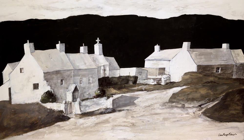 'Cottages Abereiddy' by John Knapp-Fisher