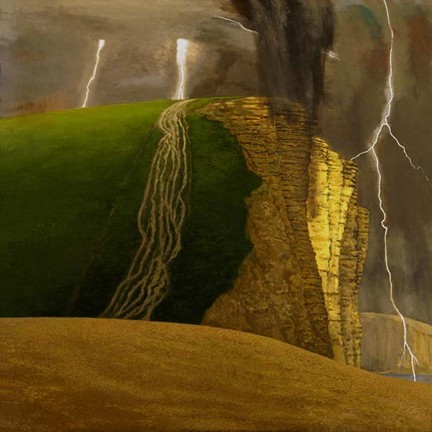 'Storm At West Bay' by David Inshaw Sold Out