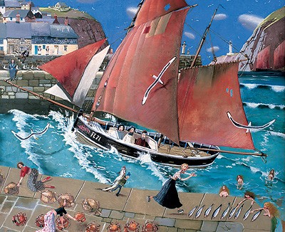 'Cornish Harbour' by Richard Adams