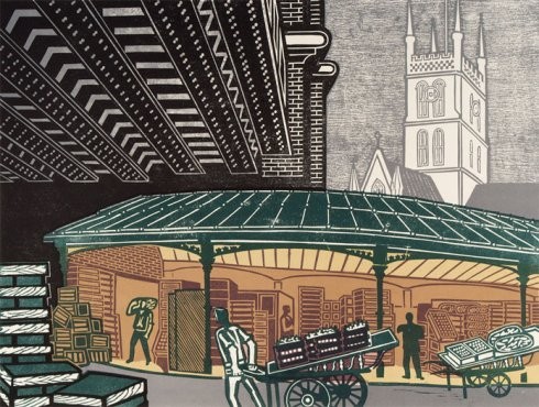 'Borough Market' by Edward Bawden