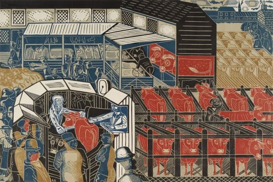 'Cattle Market Braintree' by Edward Bawden