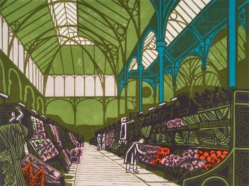 'Covent Garden Flower Market' by Edward Bawden