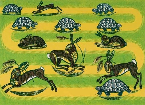 'Hare and Tortoise' by Edward Bawden
