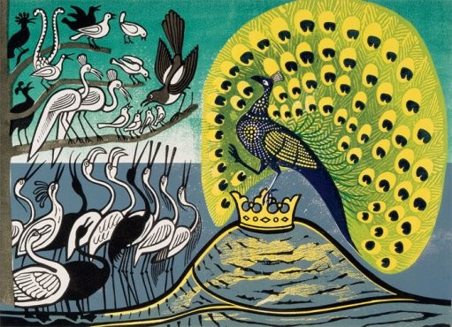'Peacock and Magpie' by Edward Bawden