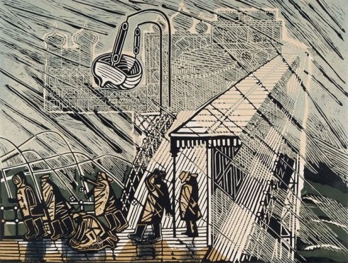 'Snowstorm at Brighton' by Edward Bawden