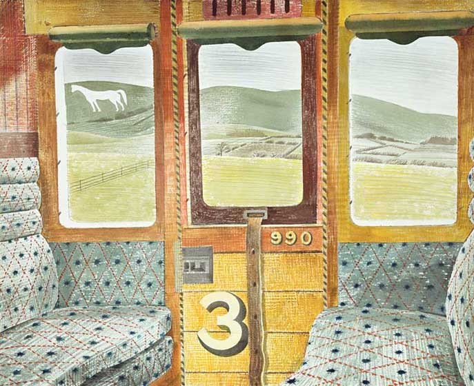 'Train Landscape' by Eric Ravilious