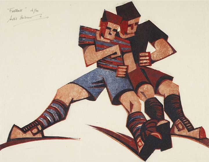 'Football' by Sybil Andrews